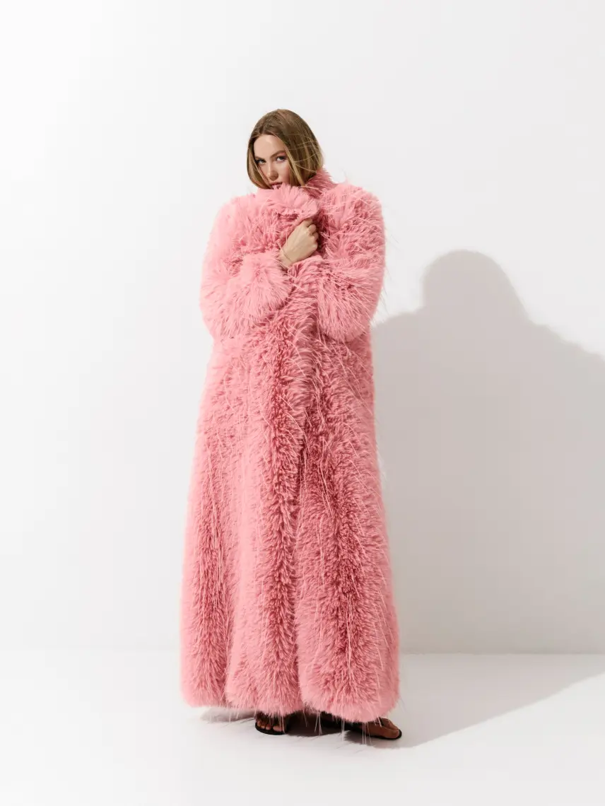 CULTNAKED Cappotto Delight Extended Cut in rosa