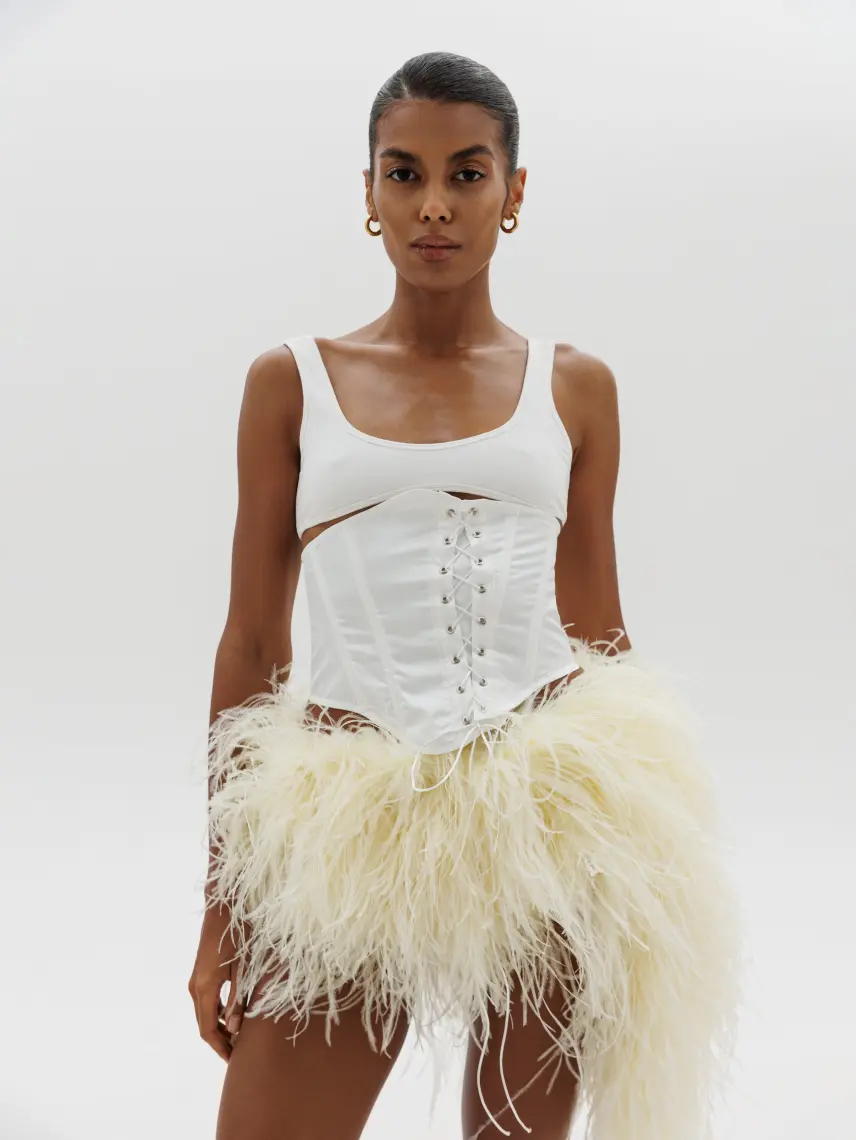 CULTNAKED Gonna-pantalone Cloud Nine in Butter