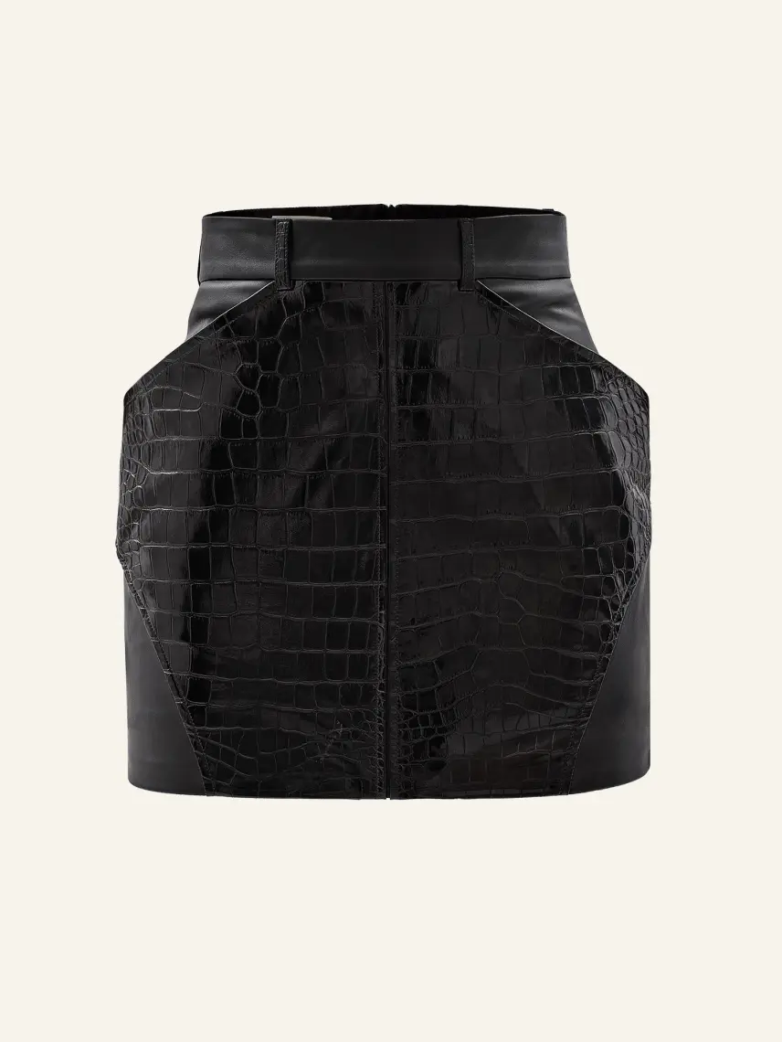 CULTNAKED Minigonna-pantalone Instinct in onice