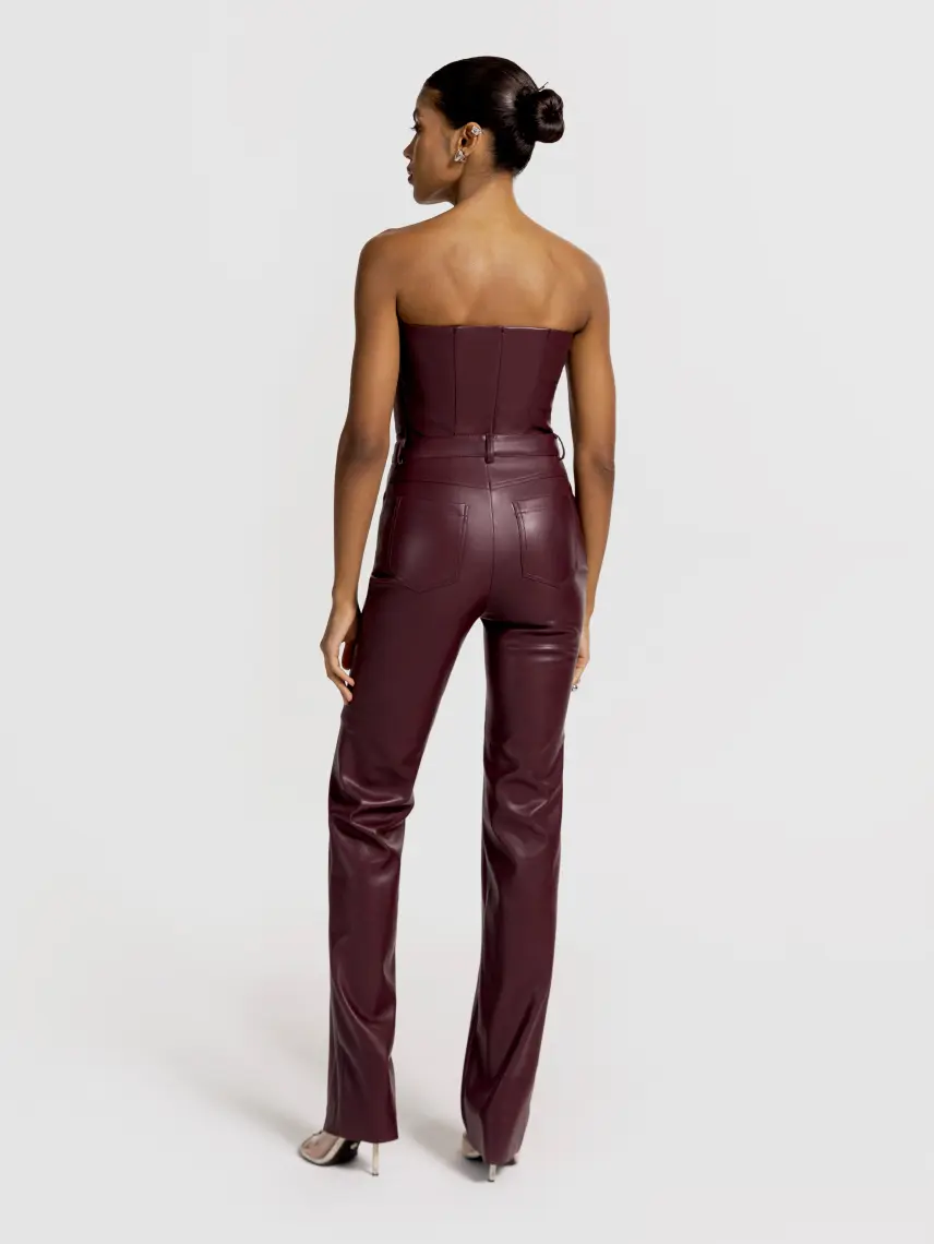 CULTNAKED Pantaloni Killa color prugna