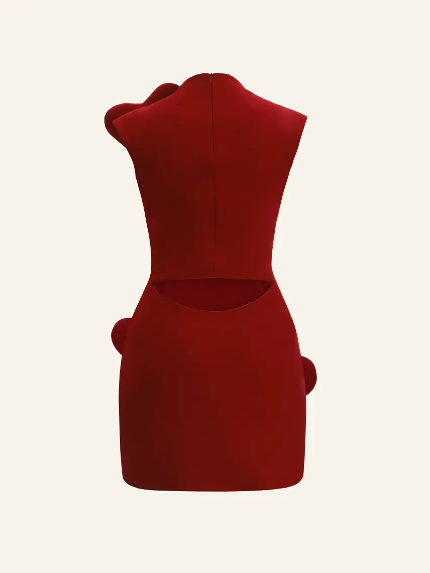 CULTNAKED Abito da sera 9PM color rosso cuore