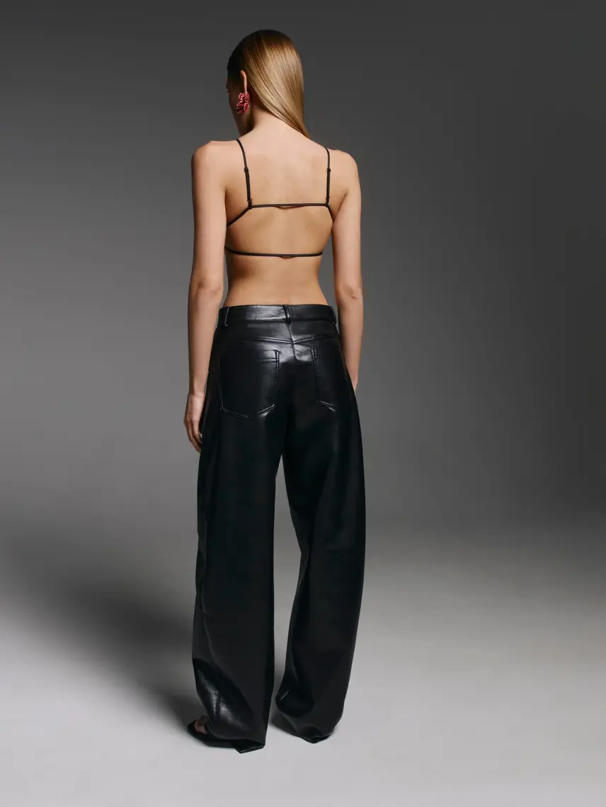 CULTNAKED Pantaloni a botte in vera pelle