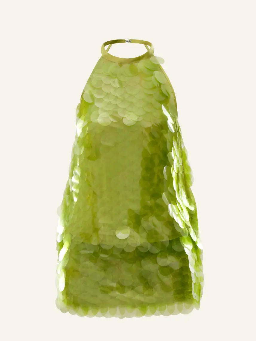 CULTNAKED Tuta da museo color matcha