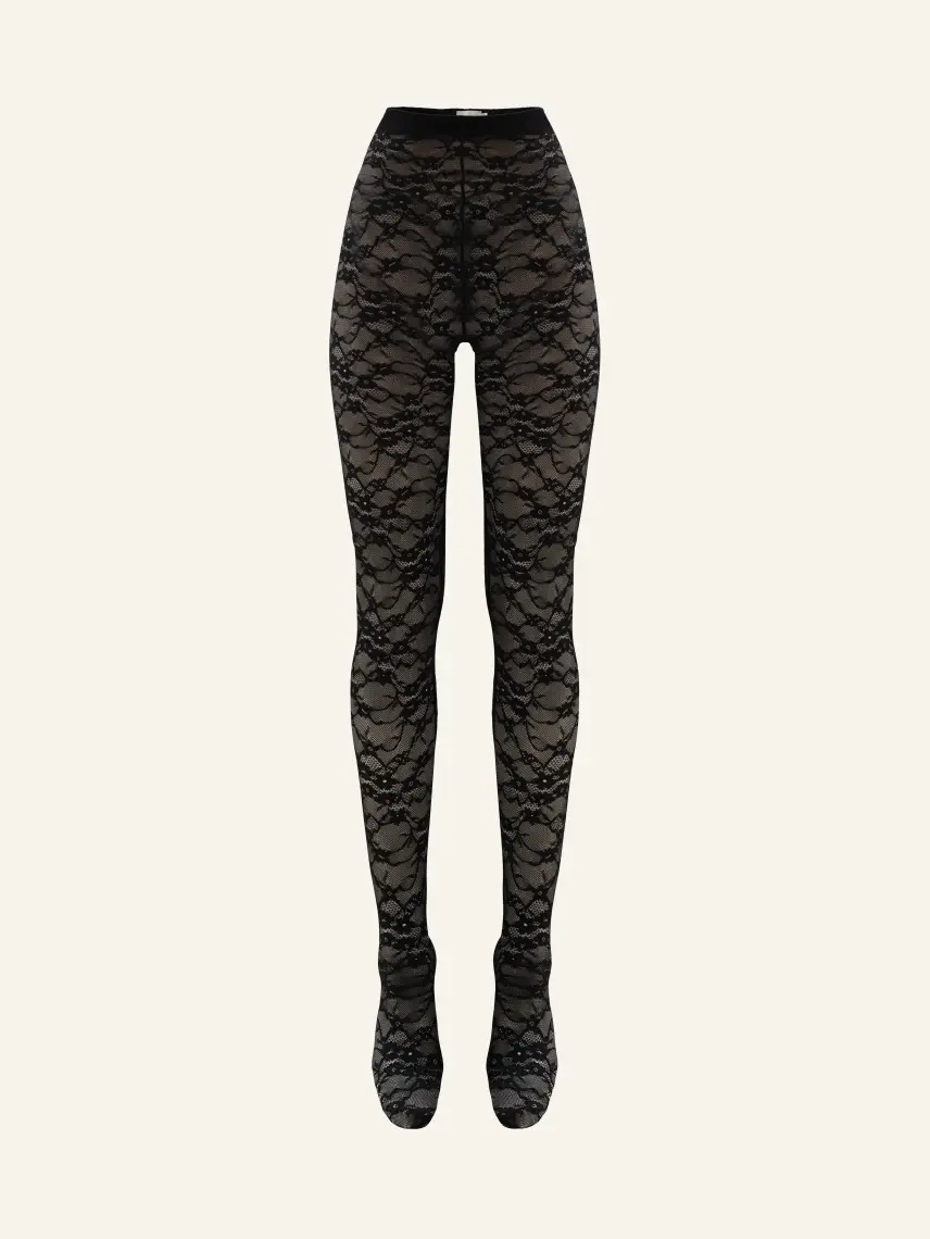 CULTNAKED Lace Skin leggings in Onyx