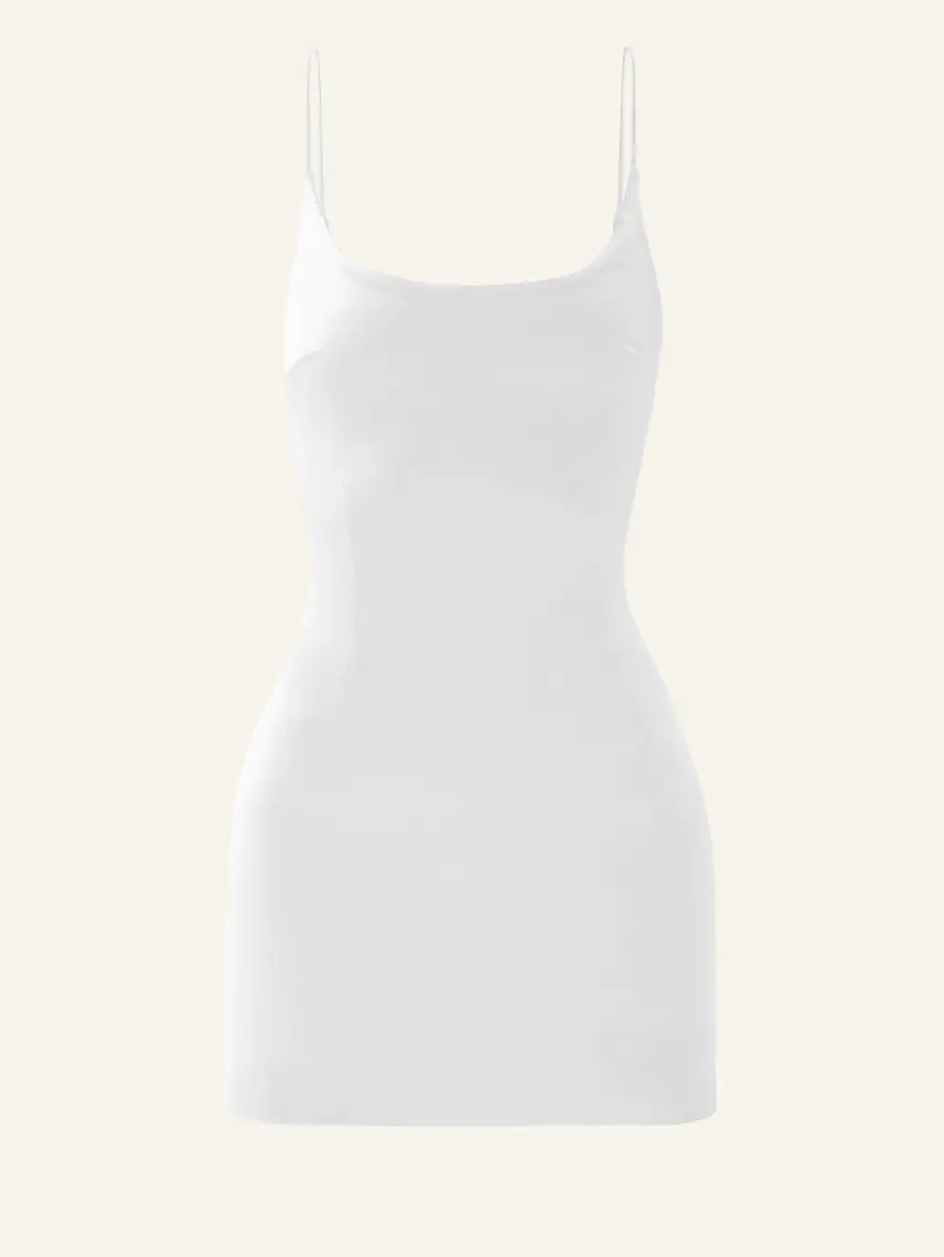 CULTNAKED Tuta a clessidra in bianco