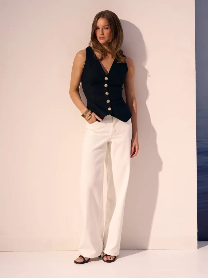 Samadhi Білі джинси прямого крою