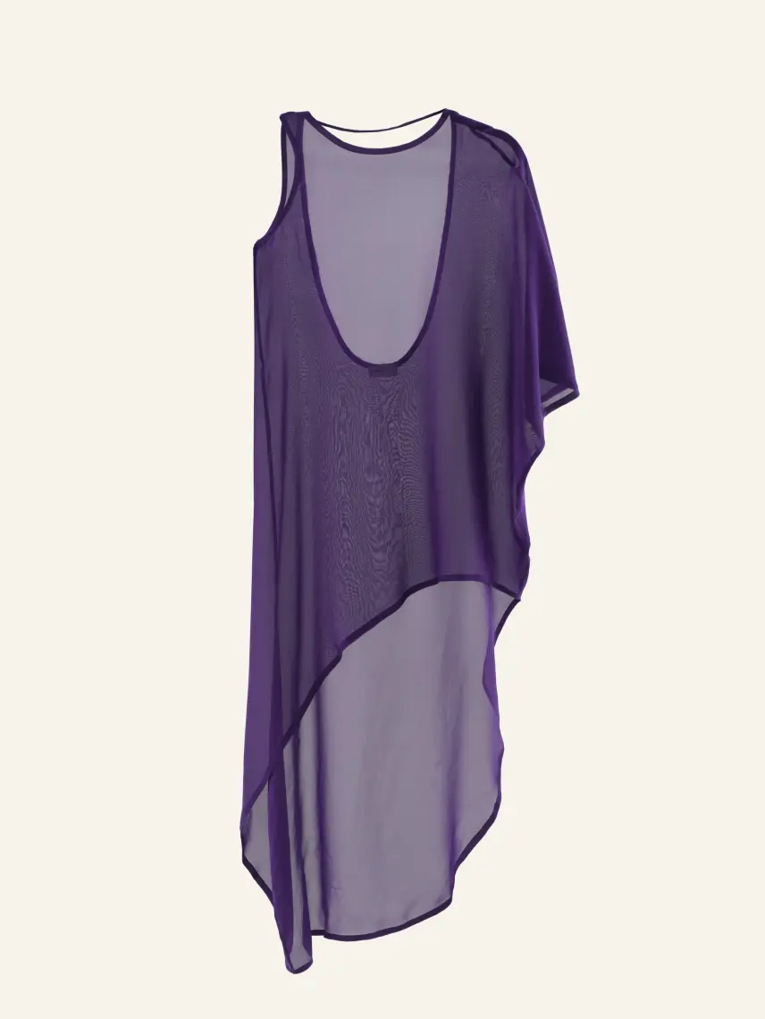 CULTNAKED Nightfall dress in Purple silk