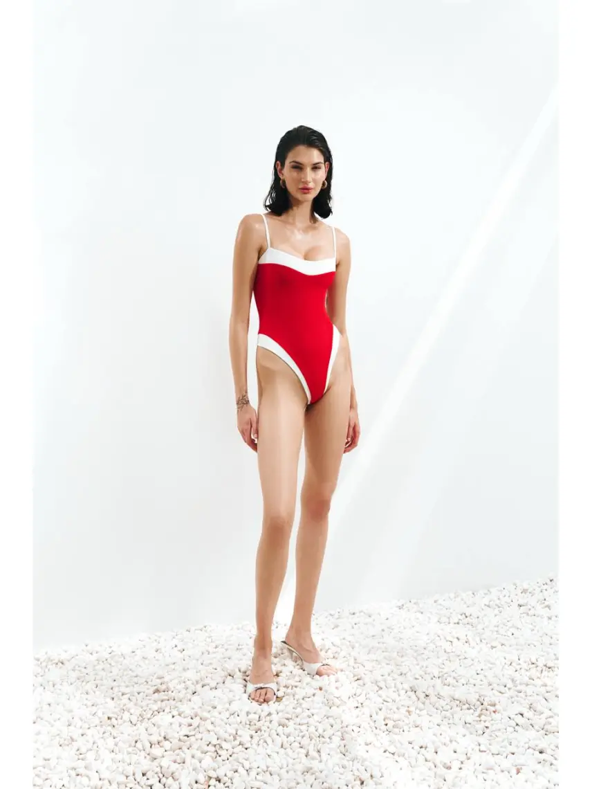 Roar COSTUME DA BAGNO ROUGE LATE CHECKOUT