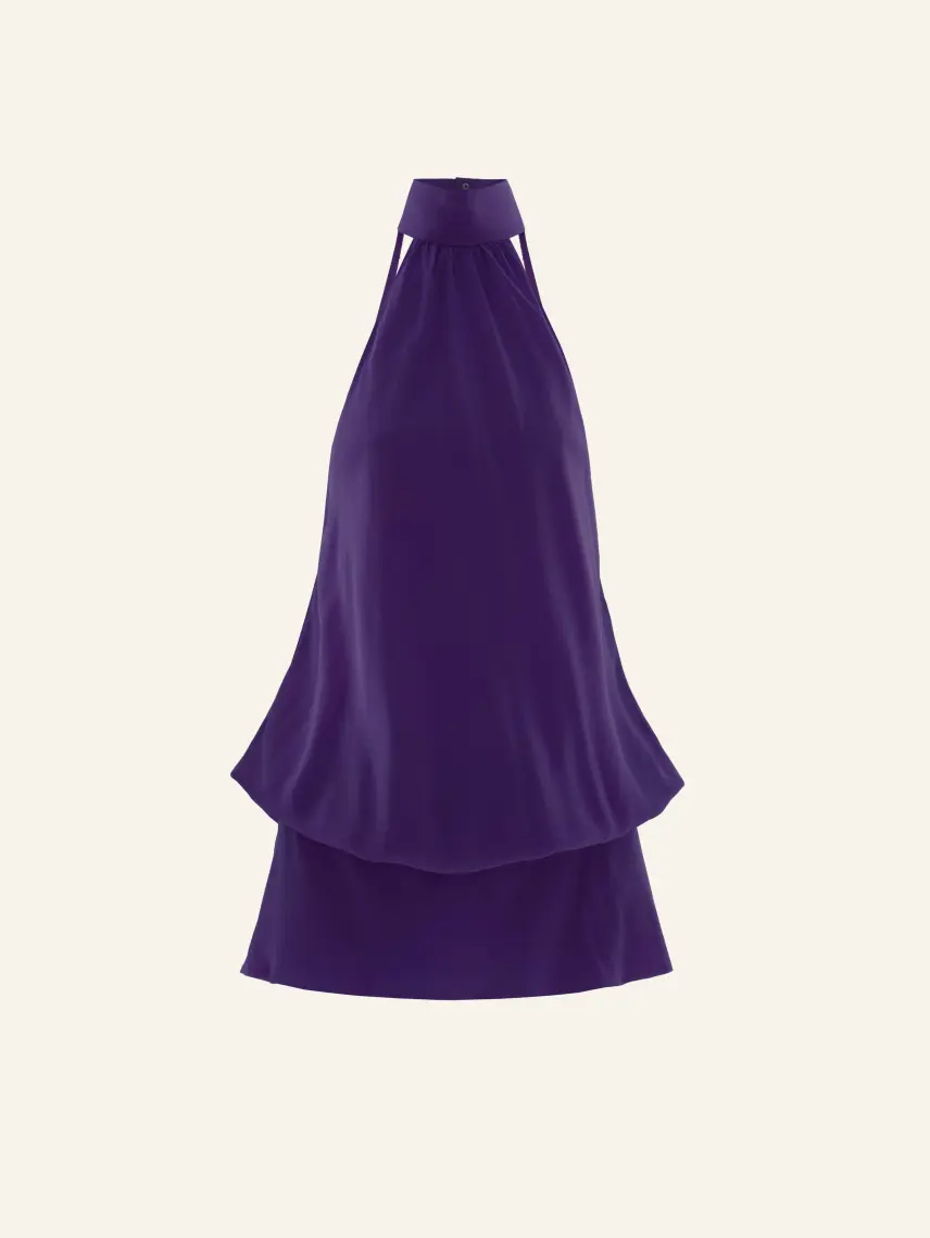 CULTNAKED Tuta da museo in seta viola
