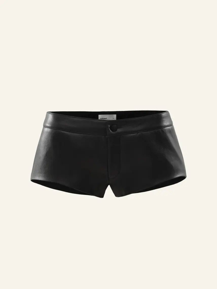 CULTNAKED Mini shorts in vera pelle