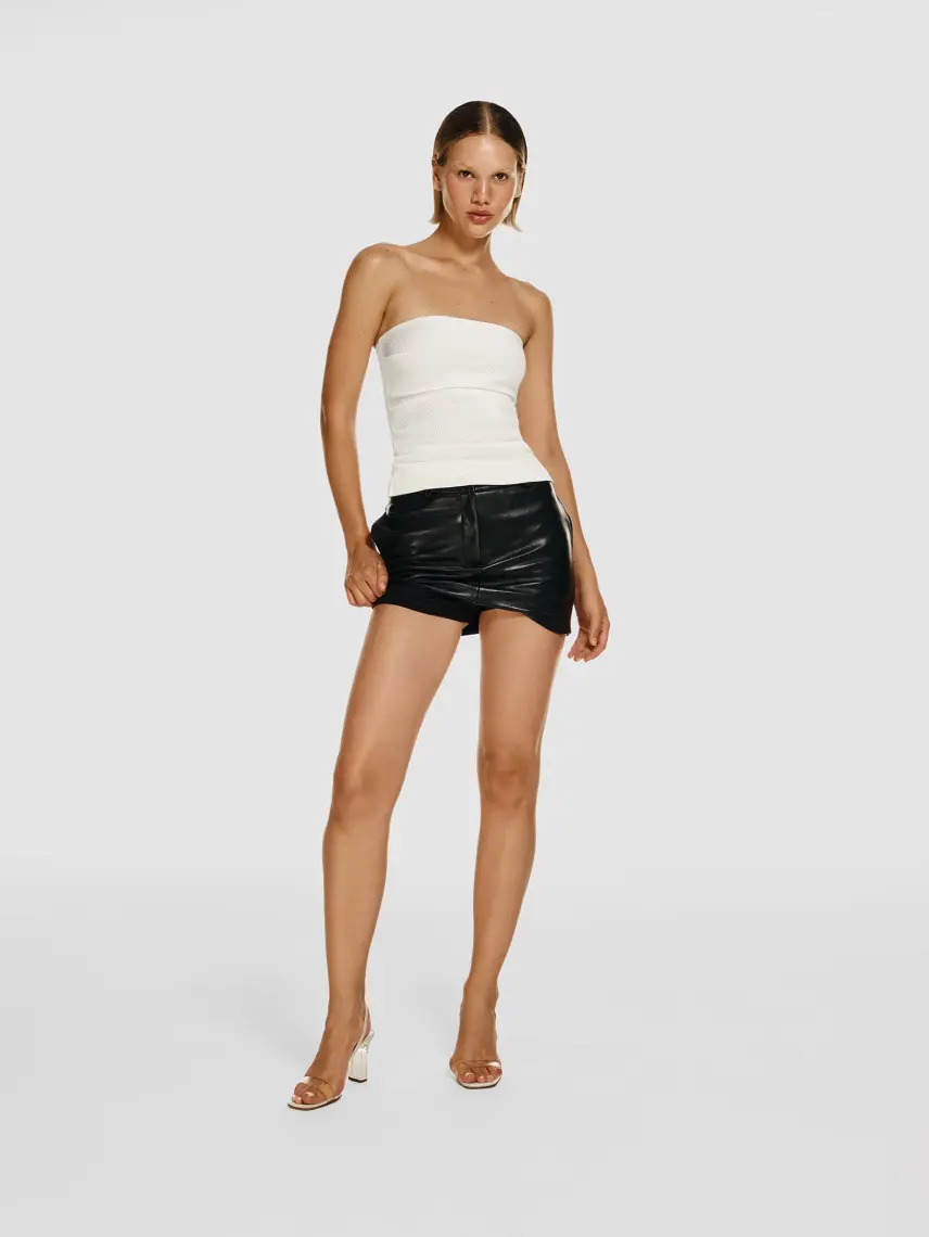 CULTNAKED Gonna-pantalone in vera pelle