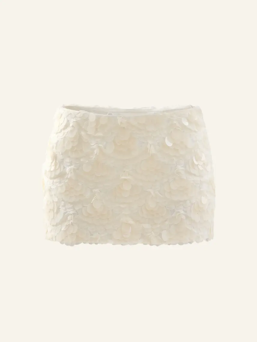 CULTNAKED Mini minigonna in bianco innocente