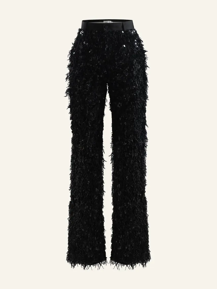CULTNAKED Pantaloni Power in Onyx Bloom