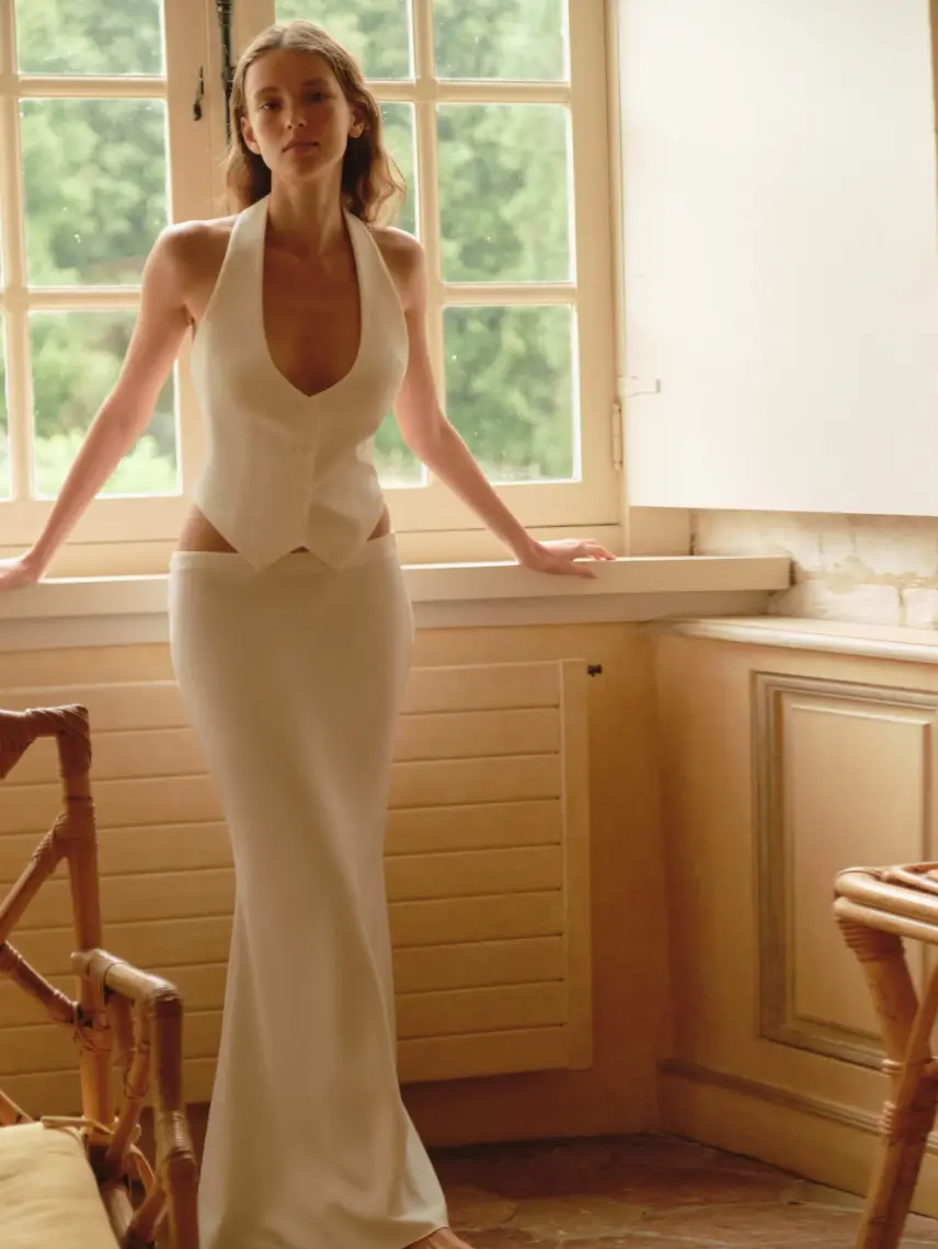 Stash Спідниця Жаклін молочного кольору