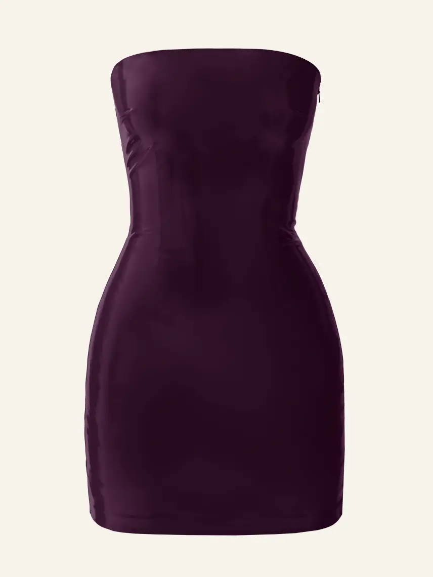CULTNAKED Tuta Killa in vernice color prugna