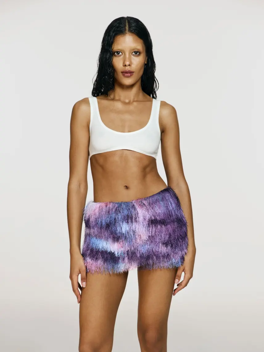 CULTNAKED Gonna-pantalone frullata ai frutti di bosco