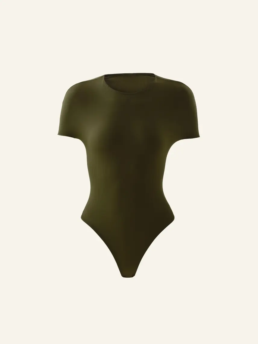 CULTNAKED Body in pelle color kaki