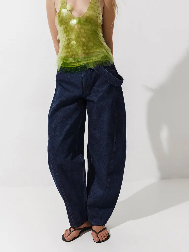 CULTNAKED Jeansy Barrel w kolorze Raw Denim