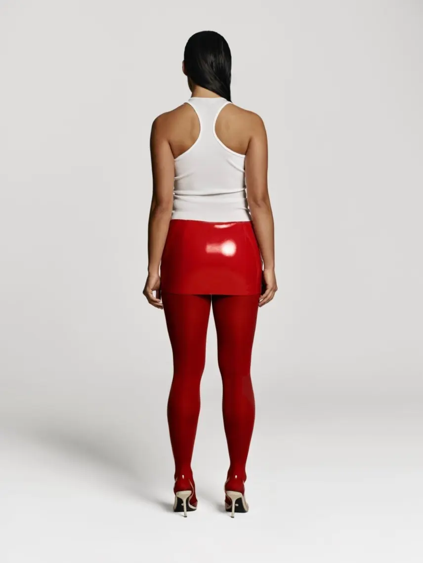 CULTNAKED Mini minigonna in vernice rossa