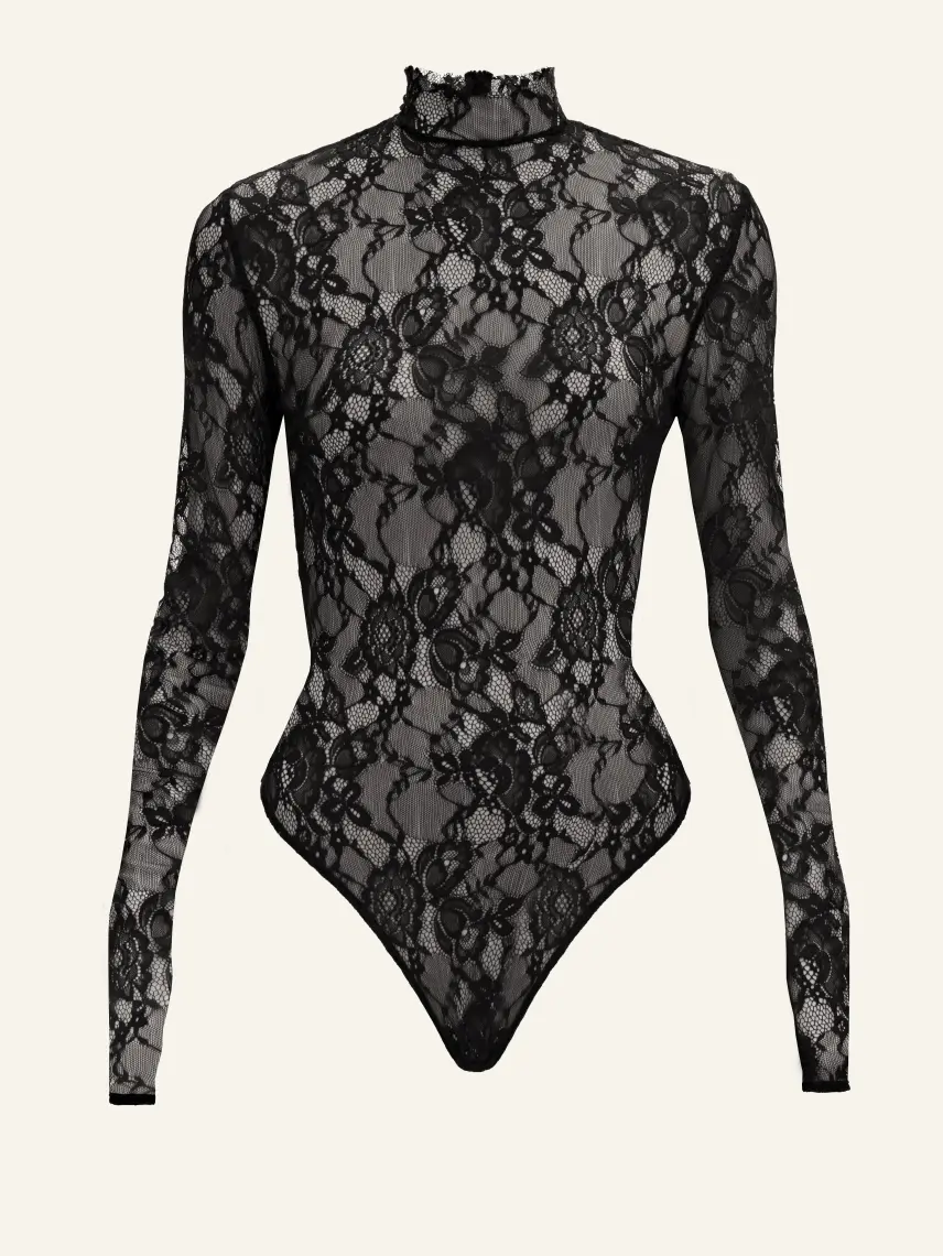 CULTNAKED Body Allure in pizzo nero