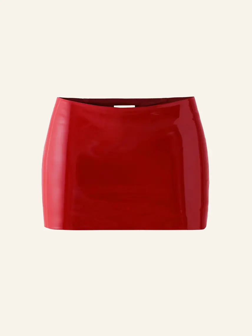 CULTNAKED Mini minigonna in vernice rossa