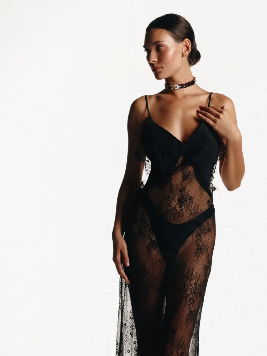 Swim by Di Długa koronkowa sukienka