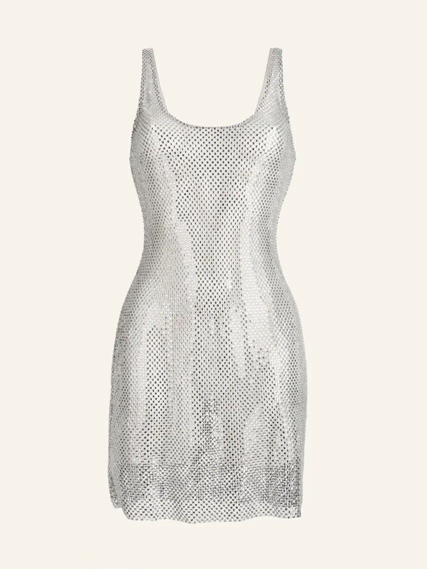 CULTNAKED Sukienka Stardust w kolorze srebrnym