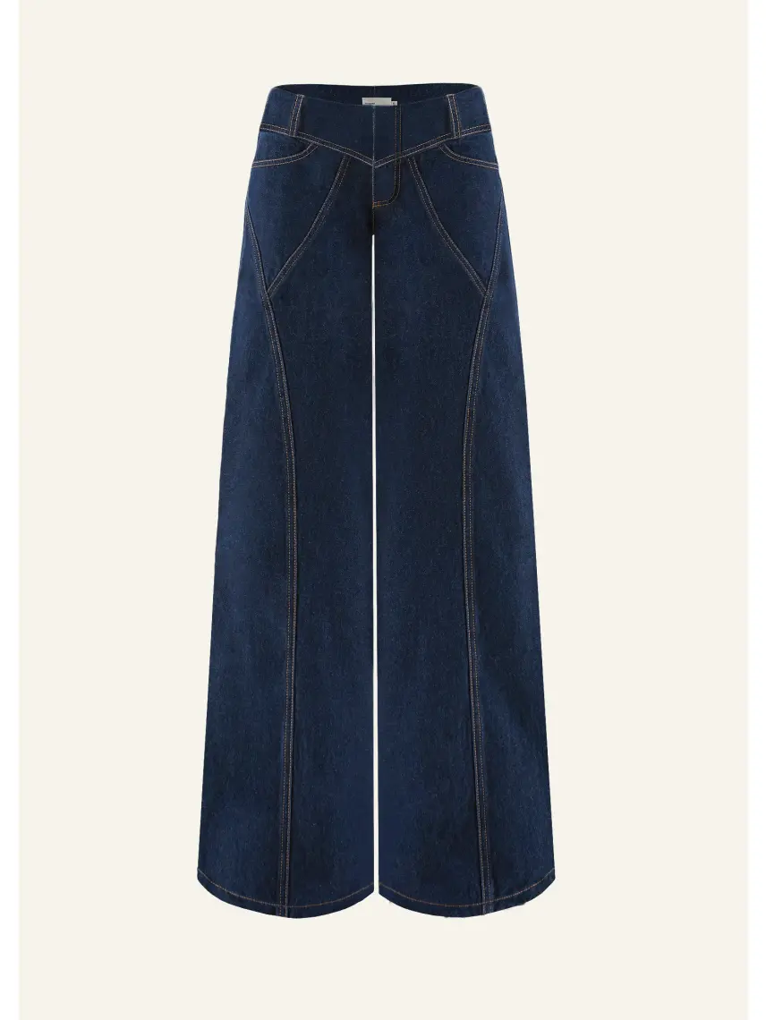 CULTNAKED Spodnie Denim Nerd w kolorze granatowym