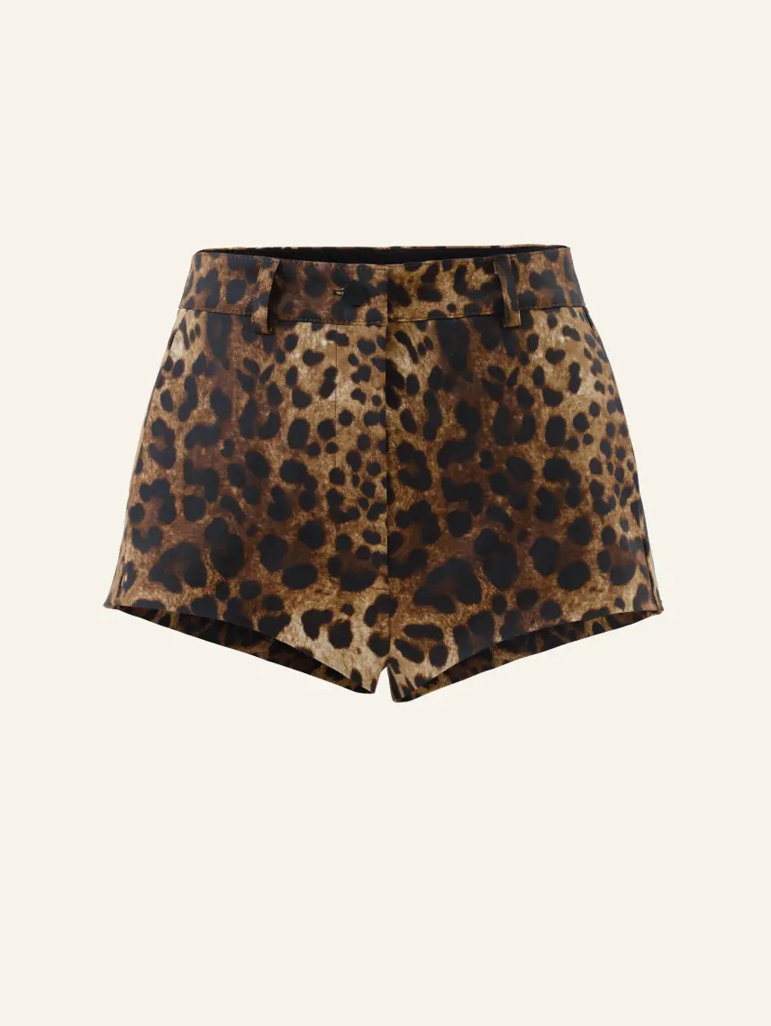 CULTNAKED Pantaloncini Vixen con stampa leopardata