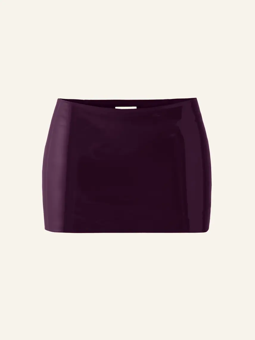 CULTNAKED Minigonna in vernice color prugna