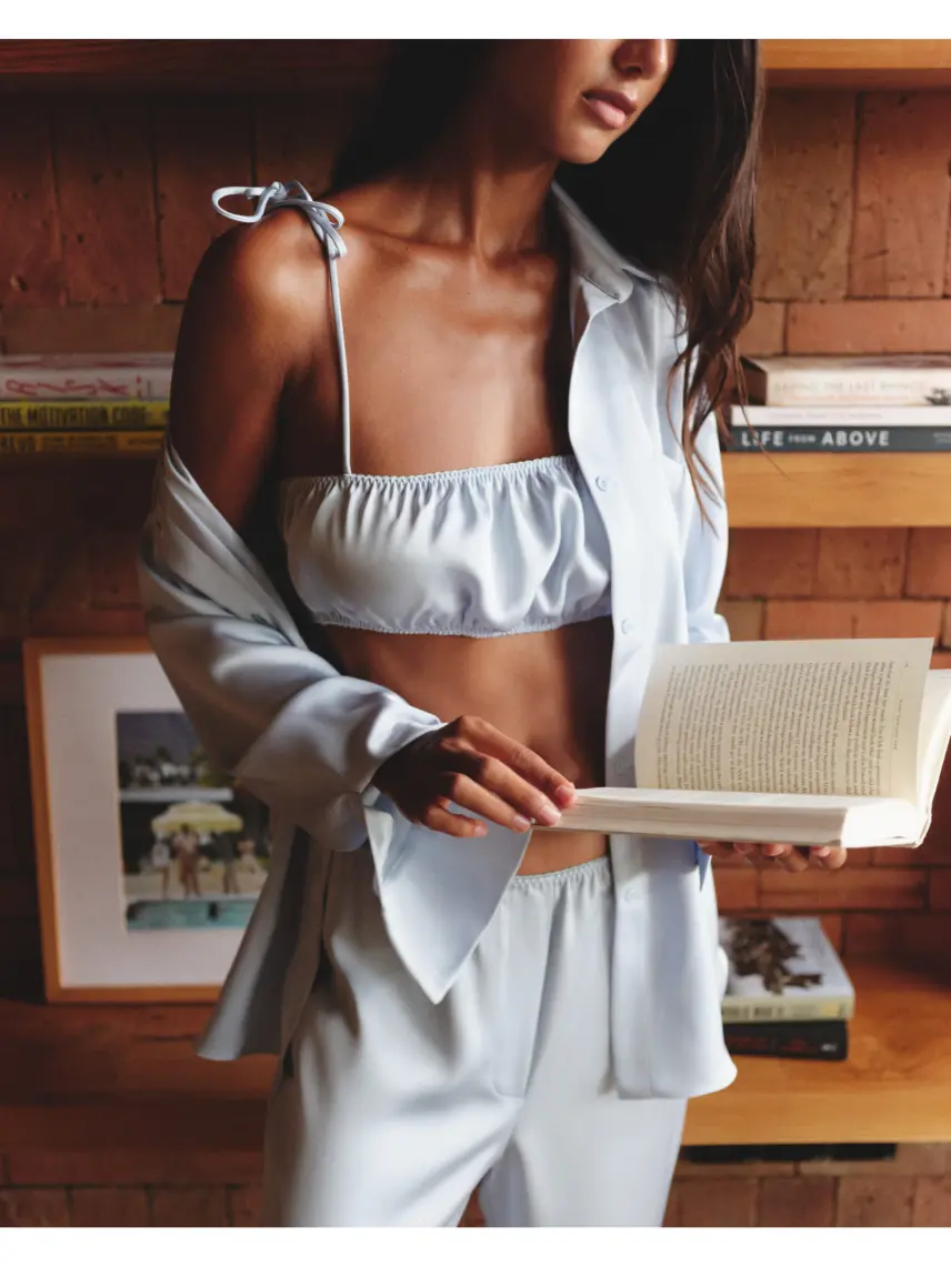 Stash Top Molly în albastru