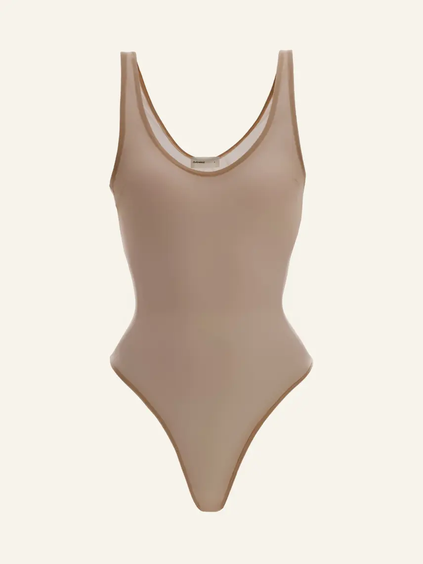 CULTNAKED Body minimalista color beige