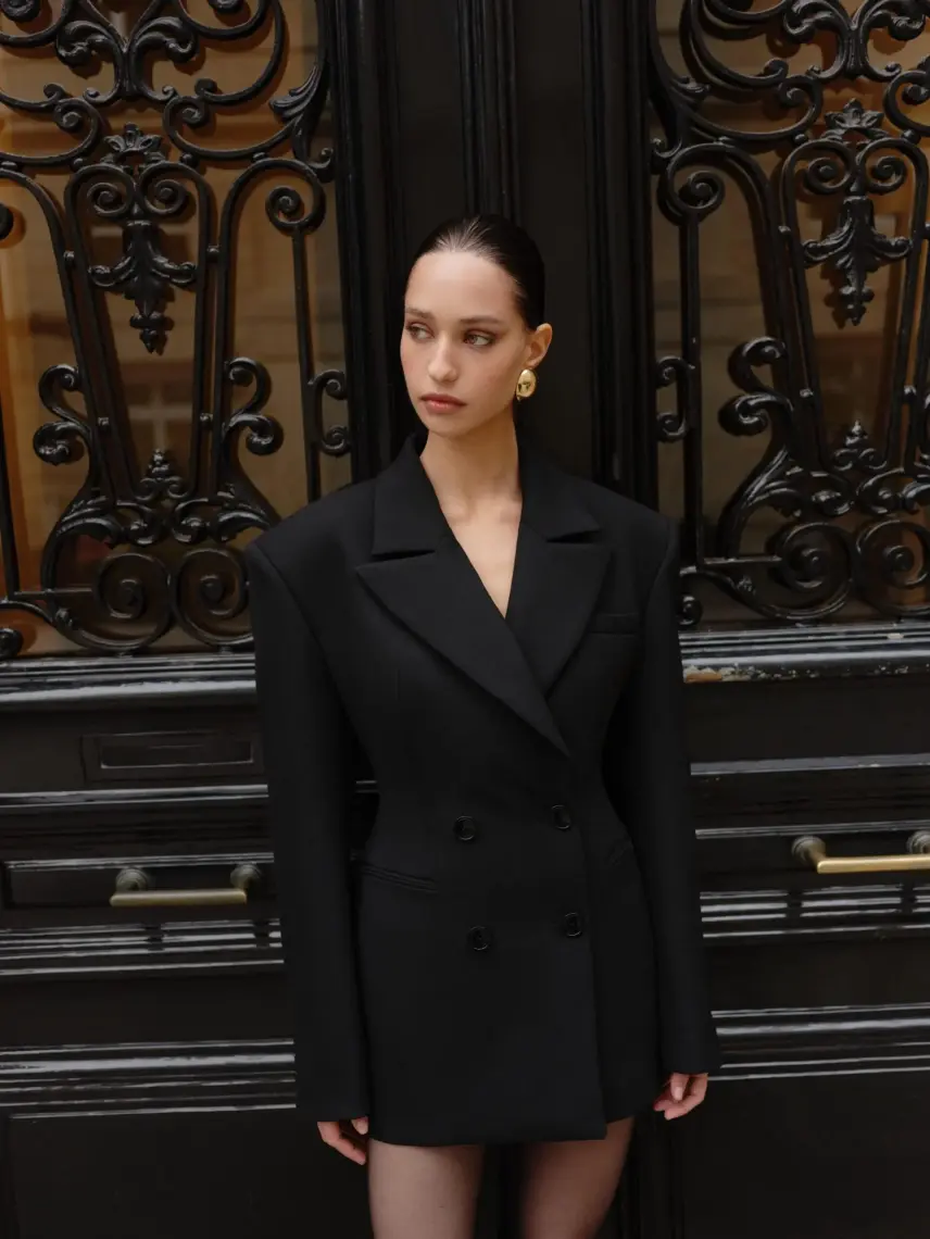 Stash Сукня-жакет Sienna чорного кольору