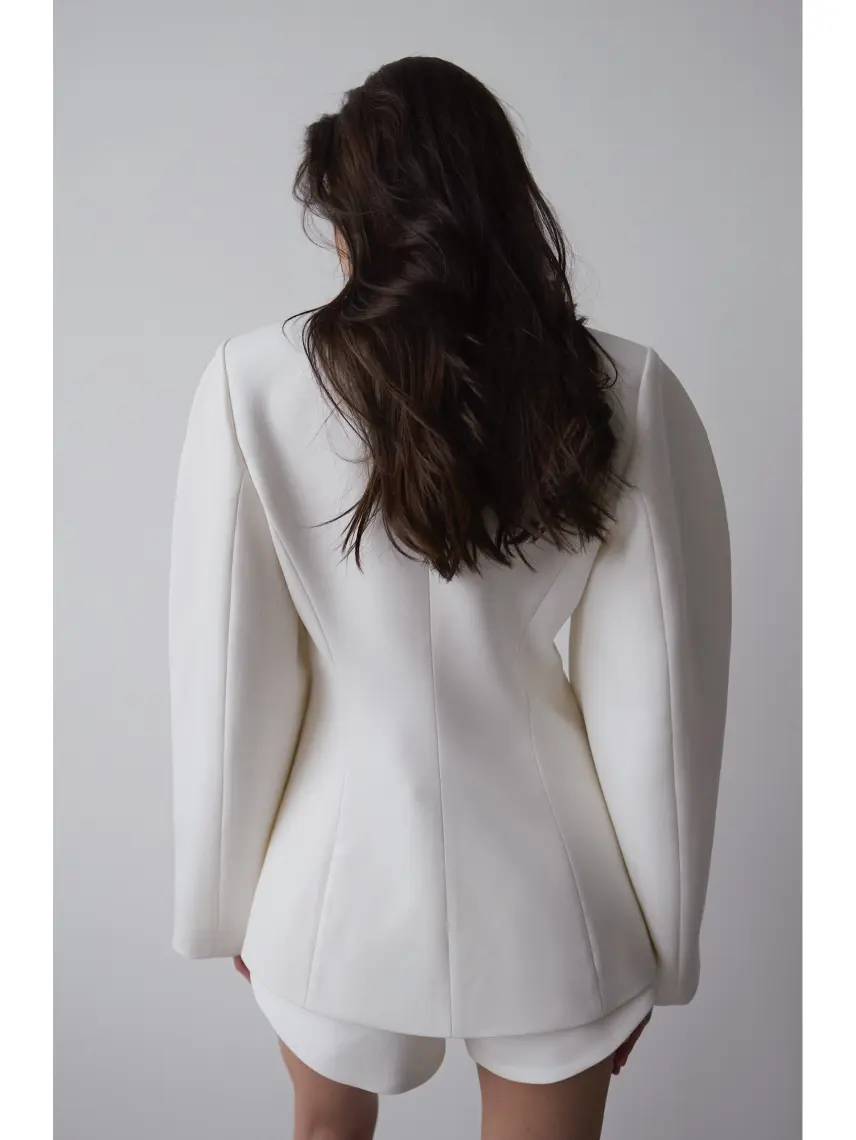 Stash Jachetă Margaret în culoarea laptelui