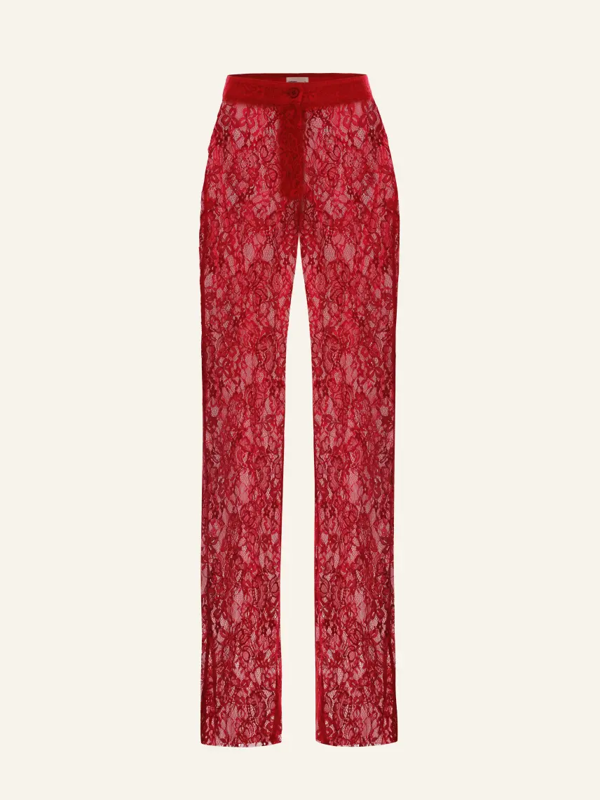 CULTNAKED Spodnie Allure w kolorze Red Lace