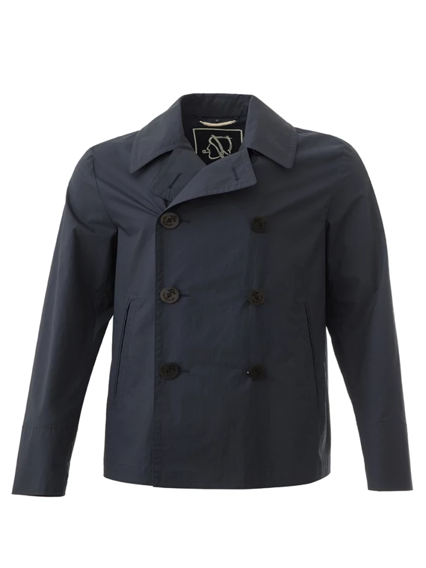 Sealup Giacca doppiopetto in cotone blu