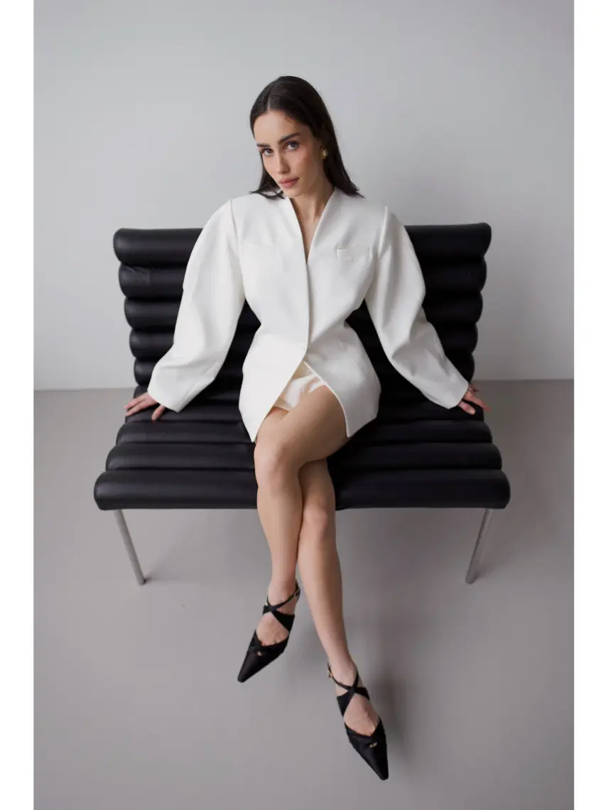 Stash Jachetă Margaret în culoarea laptelui