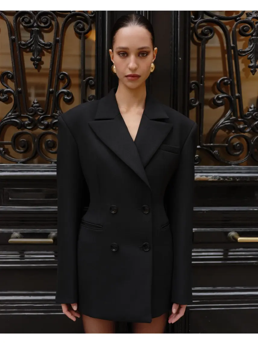 Stash Сукня-жакет Sienna чорного кольору