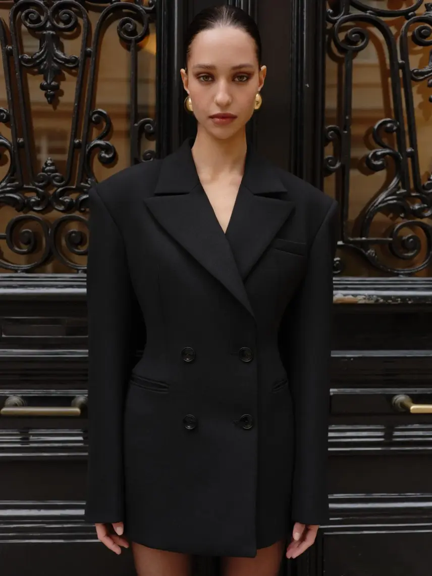 Stash Сукня-жакет Sienna чорного кольору