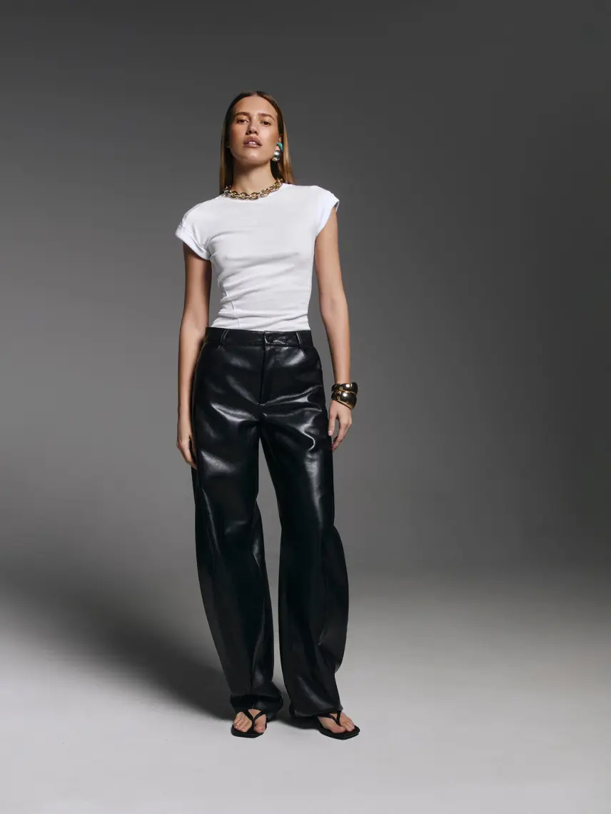 CULTNAKED Pantaloni a botte in vera pelle