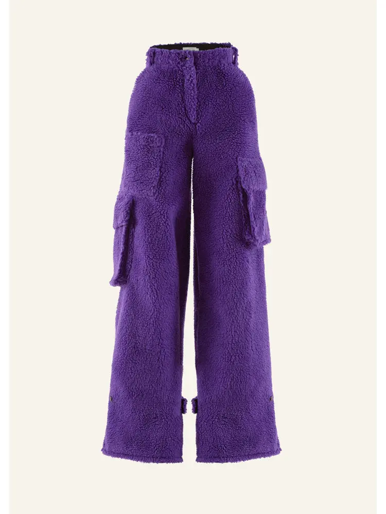 CULTNAKED Pantaloni soffici viola