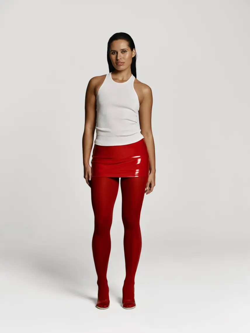 CULTNAKED Mini minigonna in vernice rossa