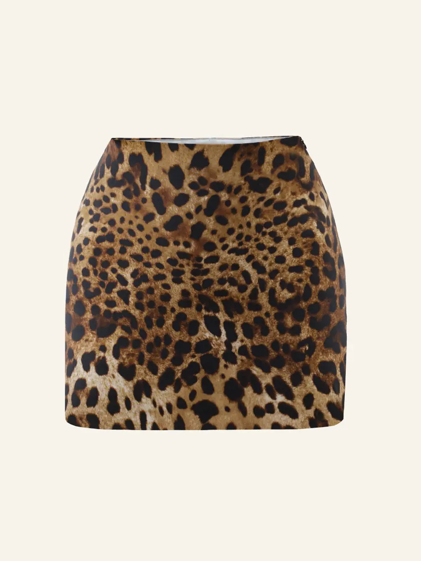 CULTNAKED Gonna-pantalone "Dancing On The Table" con stampa leopardata