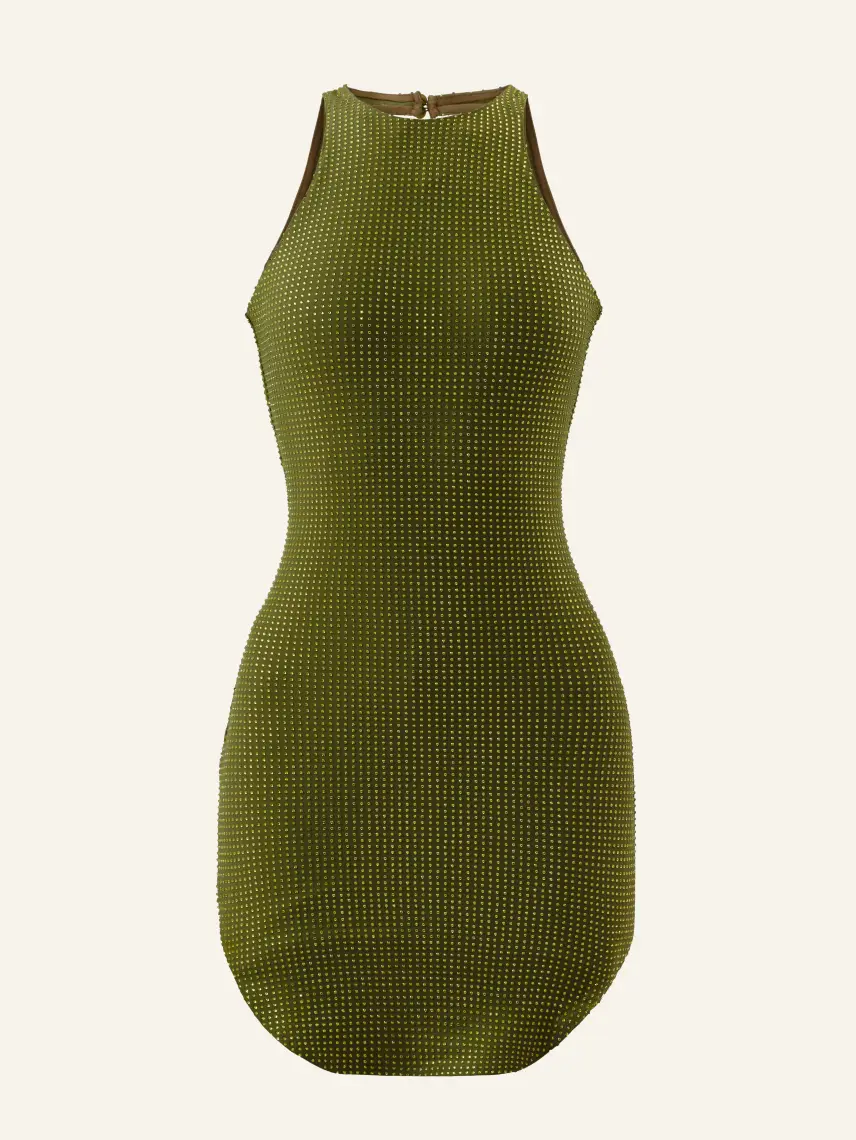 CULTNAKED Rochie Munekita în nuanța Peridot Glow