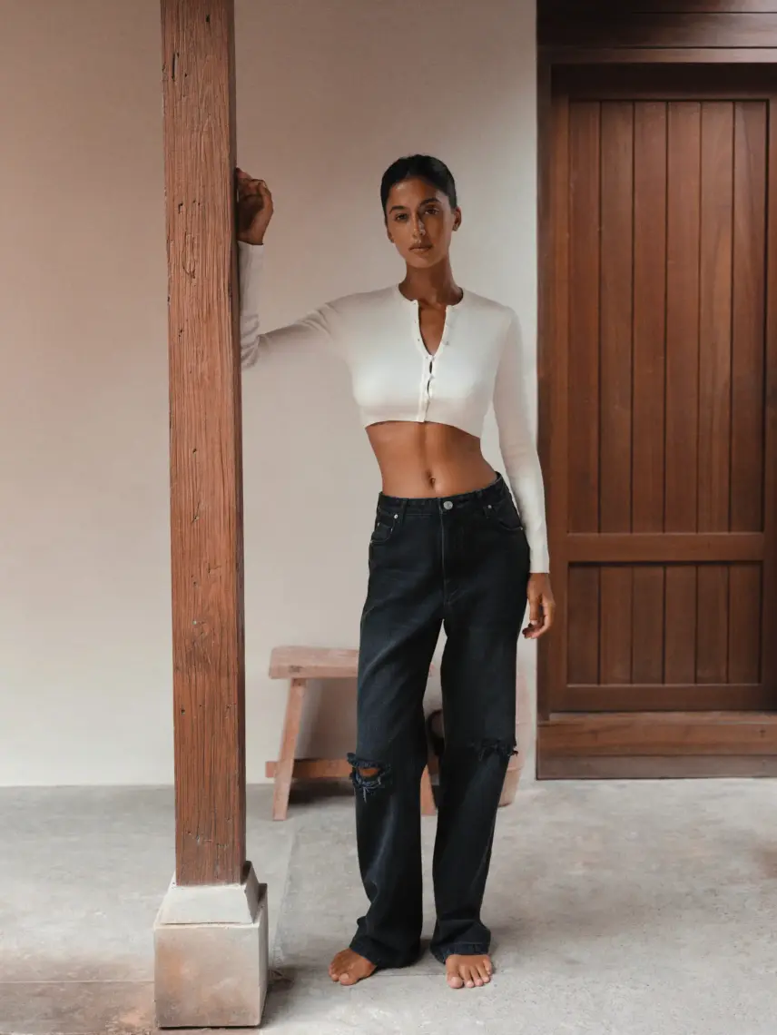 Stash Джинси бойфренд чорного кольору