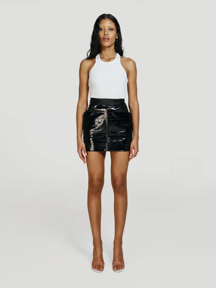 CULTNAKED Minigonna-pantalone Instinct in onice