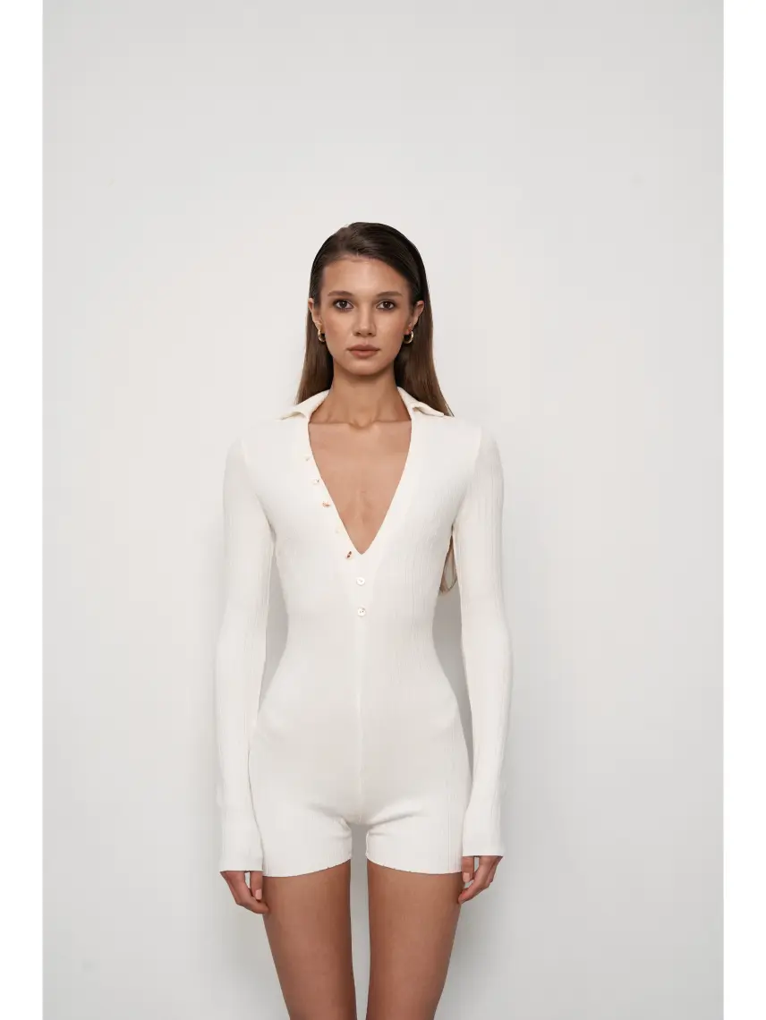 Samadhi Milk knitted jumpsuit