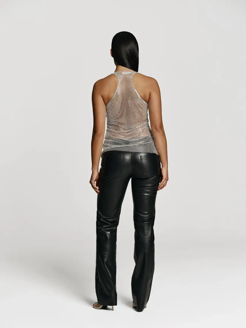 CULTNAKED Top Stardust color argento