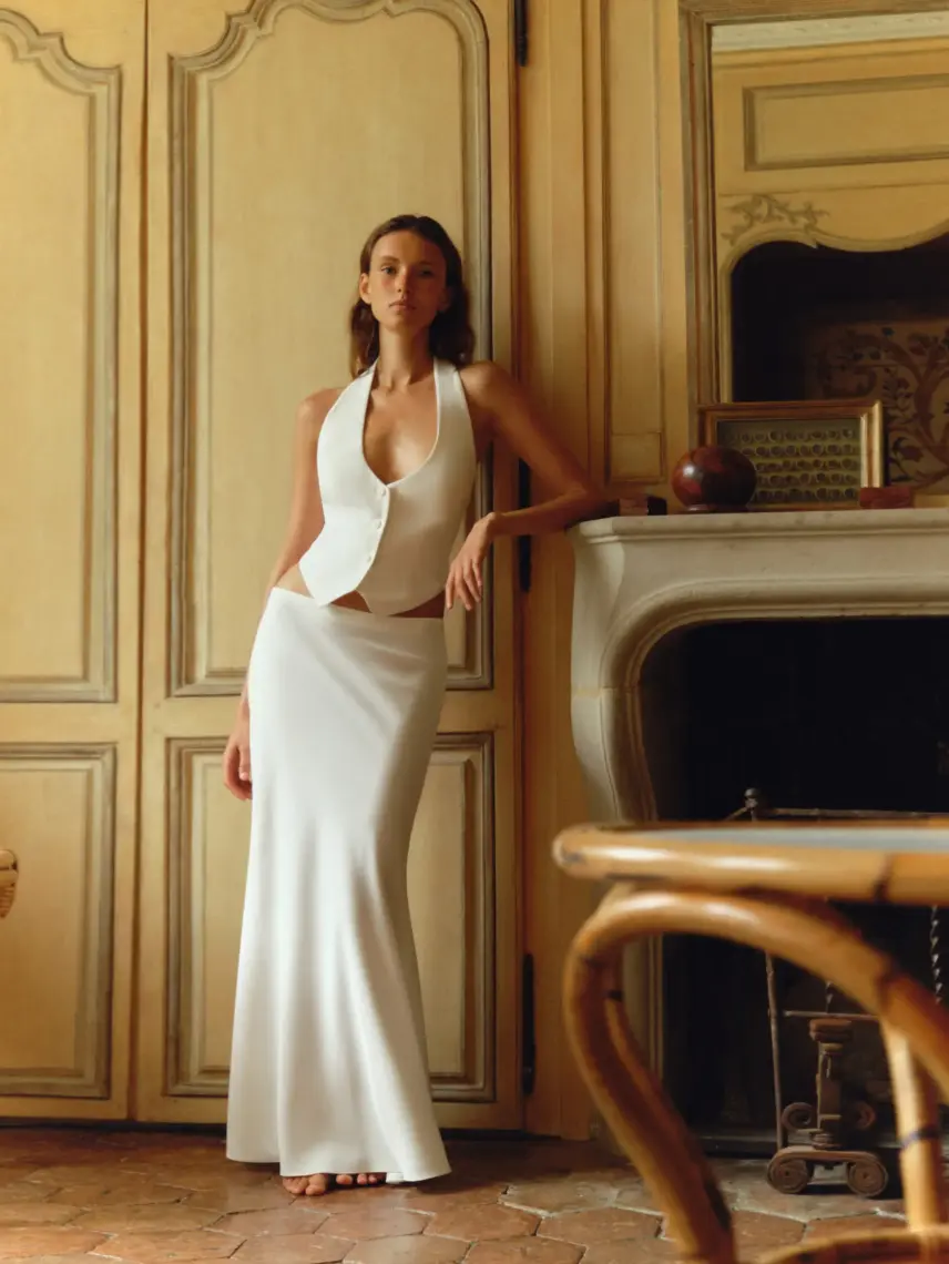 Stash Спідниця Жаклін молочного кольору