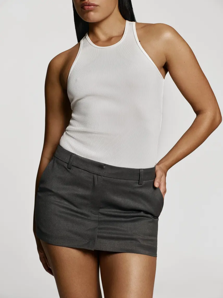 CULTNAKED Gonna-pantalone elaborata in grigio